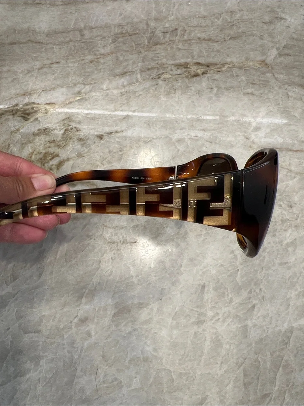 Fendi Tortoiseshell Sunglasses with Brown Gradient Lenses